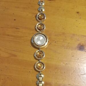 Stainless Steel Gold Colored Women's Watch